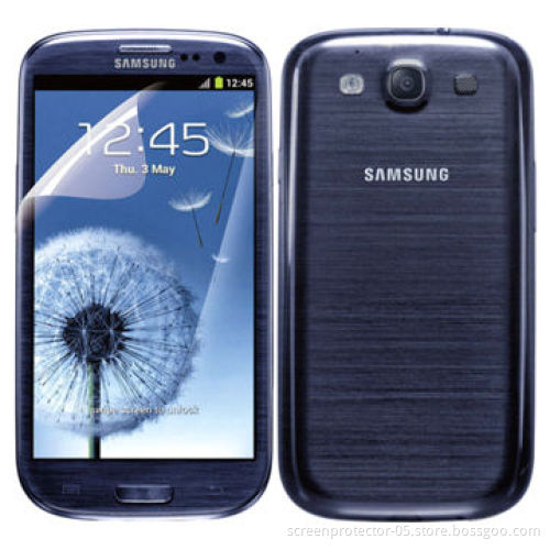 Clear Screen Protectors for Samsung Galaxy S3 i9300, High Definition, Anti-fingerprint, Anti-scratch